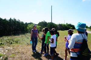 Going over the rules of how to behave on the trails...