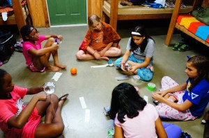 playing in our cabin