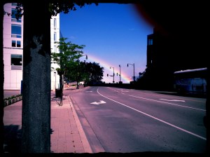 This surely has to be good luck, turn the corner and spot a beautiful rainbow!